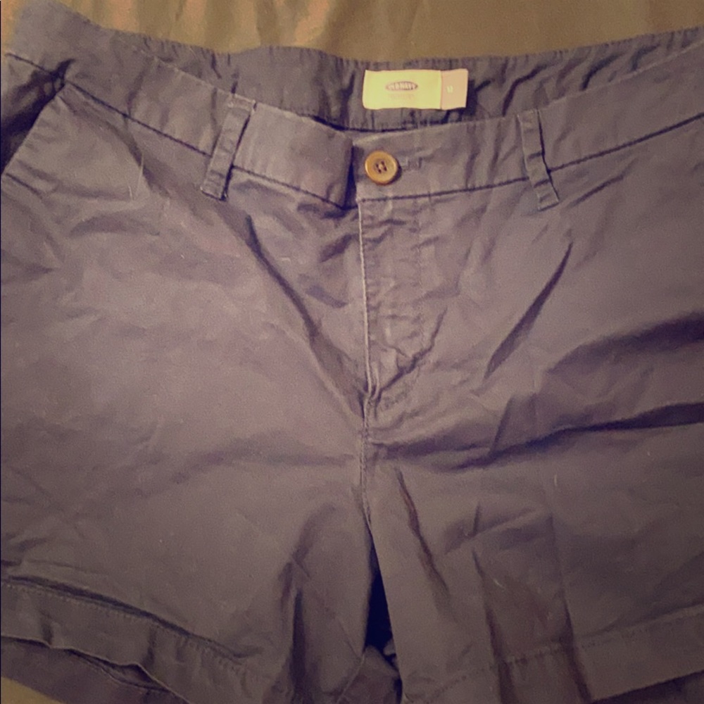 Old navy blue khaki short, size 12